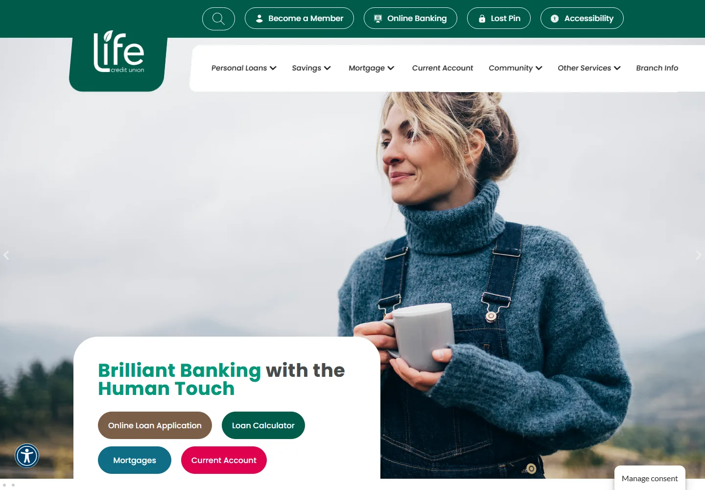 Life Credit Union website built by Brandstart